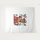 Grappig Paard Merry Horsemas Wandkleed (Voorkant (horizontaal))