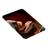 Grappig paard met open mond, tong uitgestoken magneet (Rechterzijde)