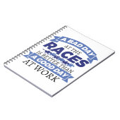 Grappig paard met racing een slechte dag in de Rei Notitieboek (Linkerzijde)