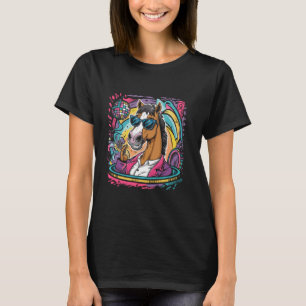 Grappig Paard met Zonnebril T-shirt