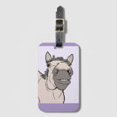 Grappig Paard Minnaar Cadeau Schuur Gebabbel Bagagelabel (Voorkant (verticaal))