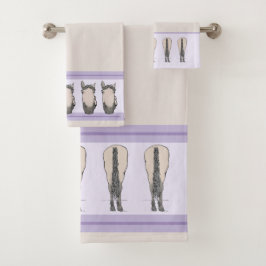 Grappig Paard Minnaar Decor Geschenk Heads and Tai Bad Handdoek