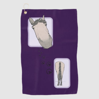 Grappig Paard Minnaar Decoratie Cadeau Kop en Staa Golfhanddoek