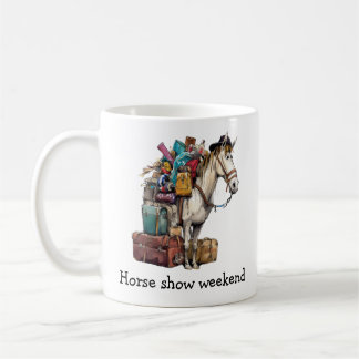 Grappig paard mok paard show weekend.