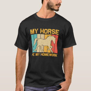 Grappig Paard Ontwerp Voor Jongens Jongens Meisjes T-shirt