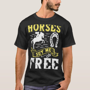 Grappig Paard Paardensport Dames Paardrijden T-shirt