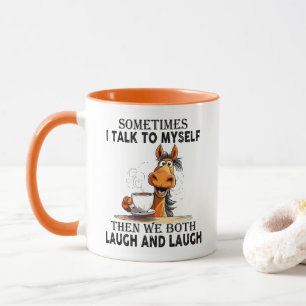 Grappig Paard Praat met Mezelf - We Lachen Allebei Mok