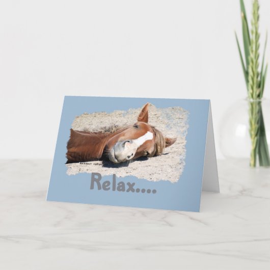 Grappig paard: Relax Kaart (Voorkant)