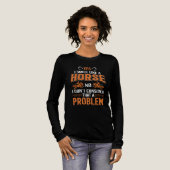 Grappig paard ruikt woordkunst Tri-Blend shirt (Voorkant)