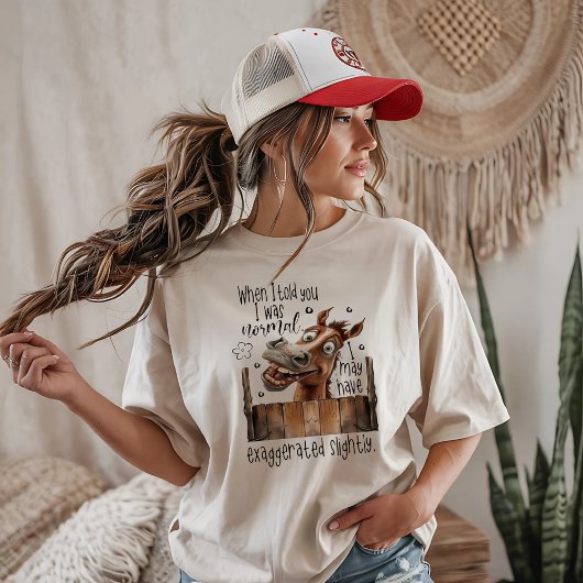 Grappig Paard Sarcasme T-shirt