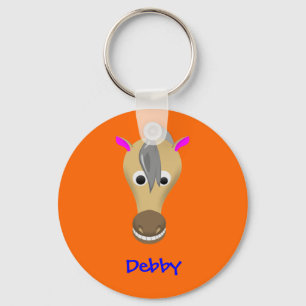 Grappig paard sleutelhanger