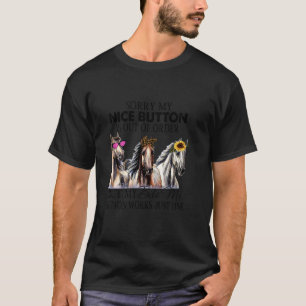 Grappig paard, sorry dat mijn Button in Nice niet T-shirt