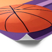 Grappig paard spelen basketbal poster (Hoek)