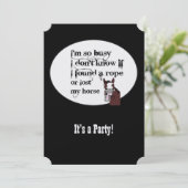 Grappig Paard Western Thema Verjaardag Custom Invi Kaart (Staand voorkant)