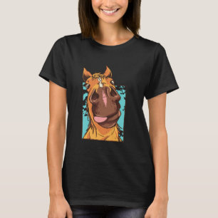 Grappig Paardengezicht Grap Geschenk T-shirt voor
