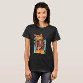 Grappig Paardengezicht Grap Geschenk T-shirt voor (Voorkant volledig)