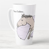 Grappig Paardenliefhebber Cadeau Weiland Slaapdijd Latte Mok (Linkerhoek)