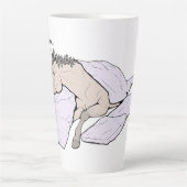 Grappig Paardenliefhebber Cadeau Weiland Slaapdijd Latte Mok (Voorkant)