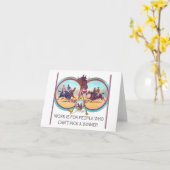 Grappig paardenraces - werk voor mensen die niet k kaart (Gele Bloem)