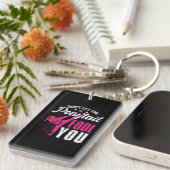 Grappig paardenstaart meisje karate taekwondo judo sleutelhanger (Voorkant Rechts)