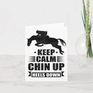 Grappig Paardrijden Gift Meisjes Cool Chin Up Hier Kaart
