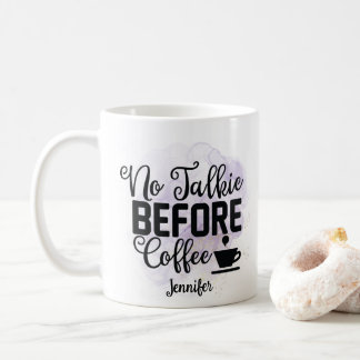 Grappig Paars geen Talkie voor koffie-Mok Koffiemok