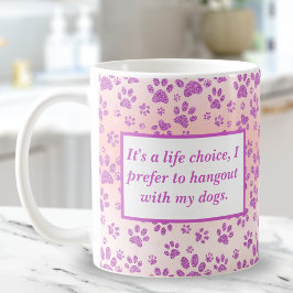 Grappig Paarse glitter-schilderafdrukken Koffiemok