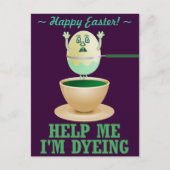 Grappig paaseideeg feestdagenkaart (Voorkant)