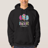 Grappig paaseieren Elke bunny Favoriete Onderwijsa Hoodie (Voorkant)