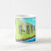 Grappig Paaseiland Sigaar Cartoon Cadeaus Koffiemok (Center)