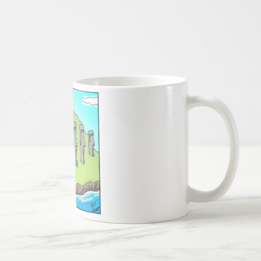 Grappig Paaseiland Sigaar Cartoon Cadeaus Koffiemok (Rechts)