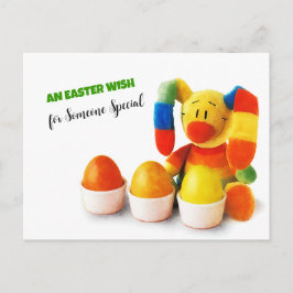 Grappig paashaas.  Pasen Briefkaarten