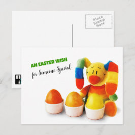 Grappig paashaas. Pasen Briefkaarten