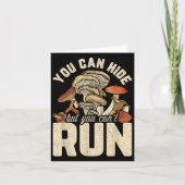 Grappig paddenstoelenontwerp dat je kunt verbergen kaart (Voorkant)