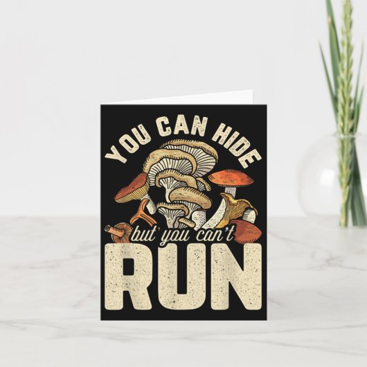 Grappig paddenstoelenontwerp dat je kunt verbergen kaart (Voorkant)