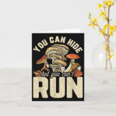 Grappig paddenstoelenontwerp dat je kunt verbergen kaart (Gele Bloem)