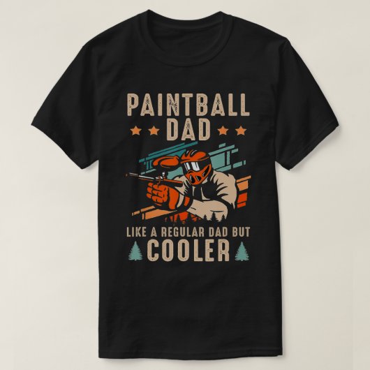 Grappig Paintball Papa Definitie Paintballing 3 T-shirt (Design voorkant)