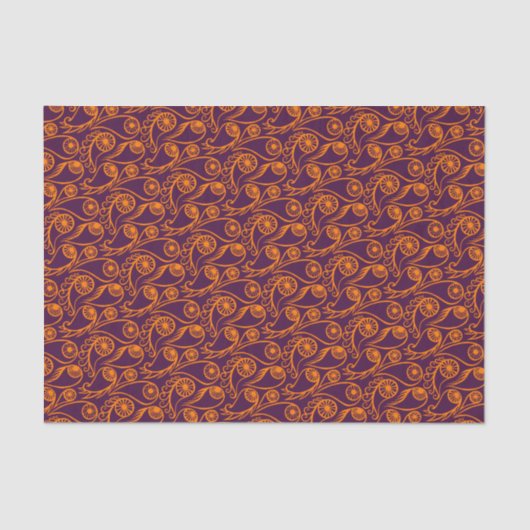 Grappig Paisley Oog Patroon Griezelige Grappige Ha Tissuepapier (Voorkant)