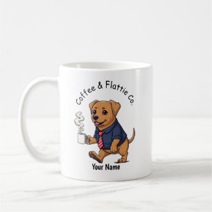 Grappig pak koffie voor Flat-Coated Retriever Koffiemok