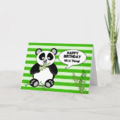 Grappig Panda Beer - VERJAARDAG - Humor Kaart (Voorkant)