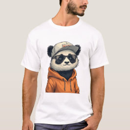 Grappig Panda Design Voor Mannen Vrouwen Jongens M T-shirt