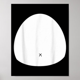 Grappig panda-kostuum, Halloween decoratie. Poster
