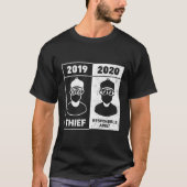Grappig Pandemic Gezichtsmasker 2019 Dief 2020 Res T-shirt (Voorkant)