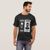 Grappig Pandemic Gezichtsmasker 2019 Dief 2020 Res T-shirt (Voorkant volledig)