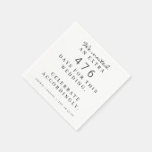 Grappig pandemisch bruiloft dienovereenkomstig we  servet (Hoek)