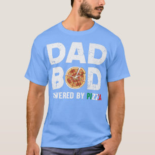 Grappig pap bod pap bod aangedreven door Pizza Fat T-shirt