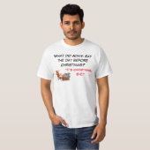 Grappig pap kerstfeest T-shirt (Voorkant volledig)