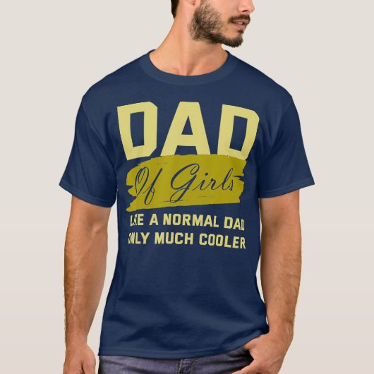 Grappig pap van meisjes vader Koeler Daughters Lov T-shirt (Voorkant)