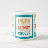 Grappig "Papa als een opa alleen maar cooler" Grote Koffiekop (Voorkant)