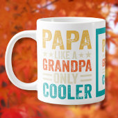 Grappig "Papa als een opa alleen maar cooler" Grote Koffiekop